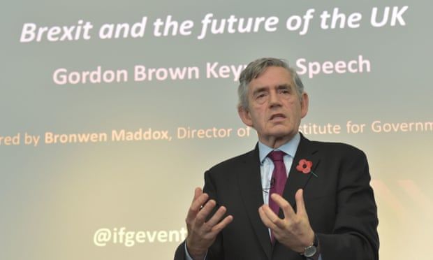 Gordon Brown says he will not give up fight to reverse Brexit