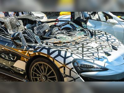 The Philippines Just Crushed $1.2 Million in Smuggled Luxury Cars, Including a McLaren 620R, Bentley, Mercedes-Benz, Lotus and Porsche 911 G2S