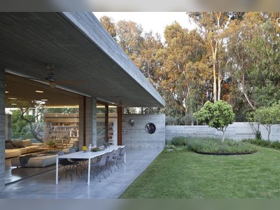 An Architect’s Bright and Airy Family Home Thrives Within a Brutalist Concrete Structure