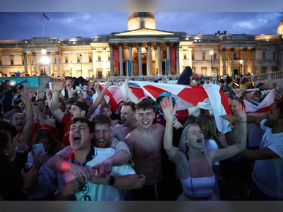England fans celebrate as Three Lions surge into Euro 2020 semis