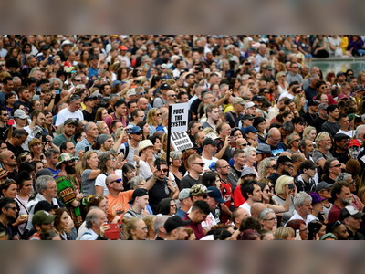 Freedom Rally: Thousands protest Covid passports in London… as anti-vax speaker threatens doctors with ‘Nuremberg trials’