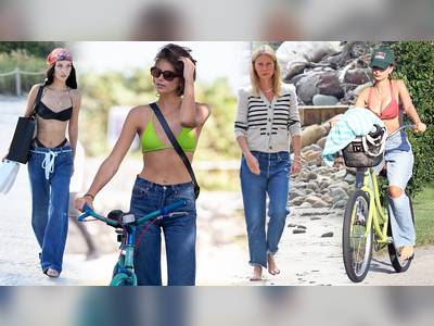 Are Baggy Jeans the Best Beach Cover Up? Emily Ratajkowski, Bella Hadid, and Kaia Gerber Say Yes
