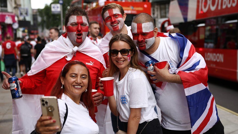 Euro 2020: All eyes on Wembley as fans watch England in final