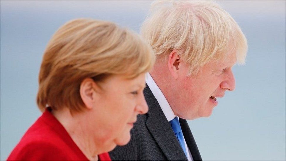 Boris Johnson to welcome Angela Merkel for last UK visit as Germany's leader