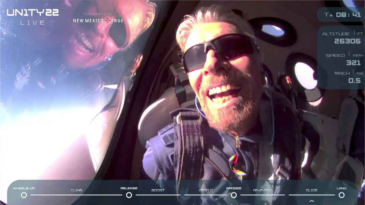 Richard Branson Completes Virgin Galactic Flight, Aiming ...