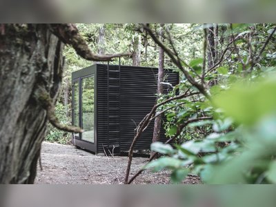 This Prefab Office Was Installed in a Vancouver Island Backyard in Less Than Four Hours