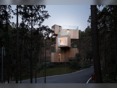 This Tree House Hotel in China Branches Out From a Spiral Staircase
