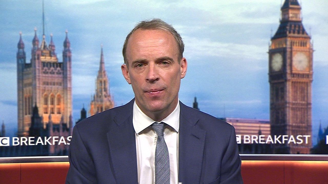 Raab: With hindsight I wouldn't have gone on holiday