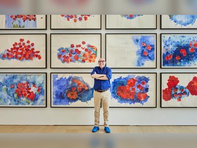 Artist’s paintings of poppies offer a visual diary of the pandemic