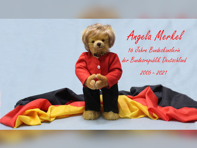 German toy factory reveals teddy bear dedicated to Angela Merkel ahead of her resignation