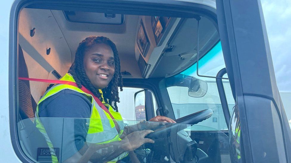 What's it like to be in the 1% of female lorry drivers?