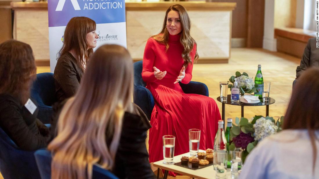 Duchess of Cambridge says addiction can 'happen to any of us'