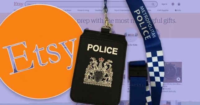 Fake Met Police badges and lanyards were being sold on Etsy for £4.99