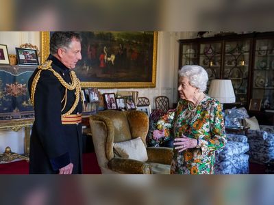 Smiling Queen Elizabeth carries out first in person engagement since hospital stay