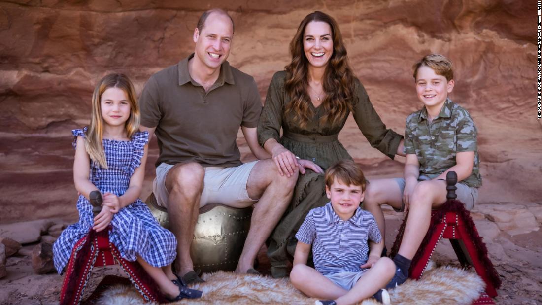 William and Kate release family Christmas card