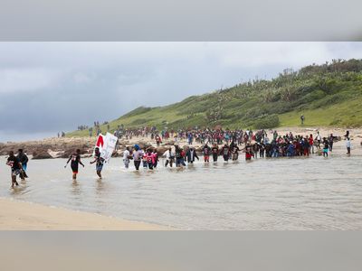 S.Africans protest against Shell oil exploration in pristine coastal area