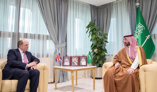 Saudi crown prince meets British defense secretary