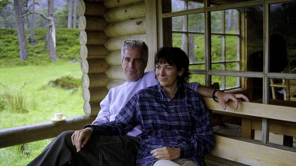 Epstein and Maxwell pictured at Queen's residence at Balmoral