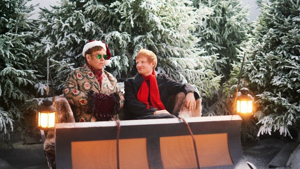 Ed and Elton reveal their Christmas chart contender