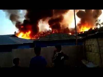 A massive fire has devastated a Rohingya refugee camp in Bangladesh destroyed 1,200 shelters