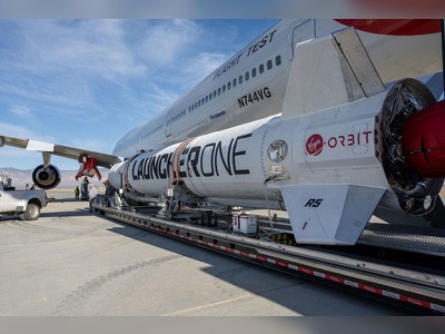 Richard Branson's Virgin Orbit heads above the clouds for third commercial flight