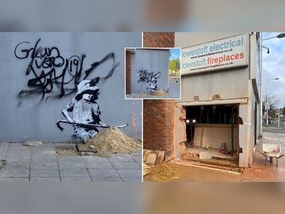Landlord sells Banksy mural 'for £2,000,000' after ripping it off wall