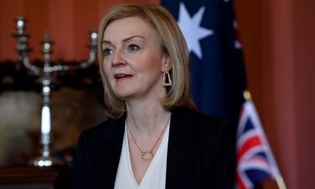 Labour condemns ‘waste’ of Liz Truss taking private jet to Australia