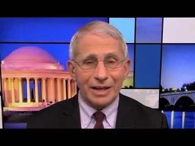 FAUCI: many of the hospitalized children are hospitalized with COVID, as opposed to because of COVID