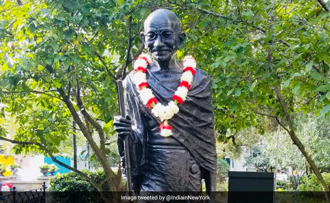 Life-Sized Mahatma Gandhi Statue Vandalised In New York