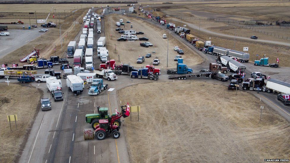 Freedom Convoy: Blockade at Alberta border crossing 'unlawful'