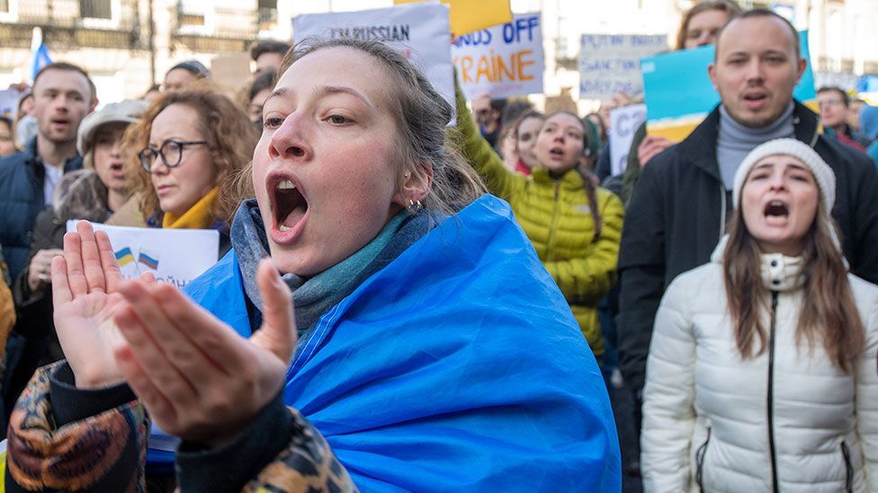 Ukraine conflict: Protests against invasion by Russia held in Scotland