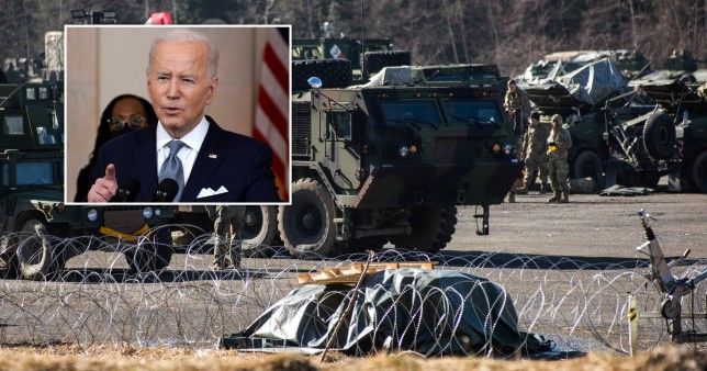 US sanctioning Putin, sending troops after Biden speaks to Ukraine's president