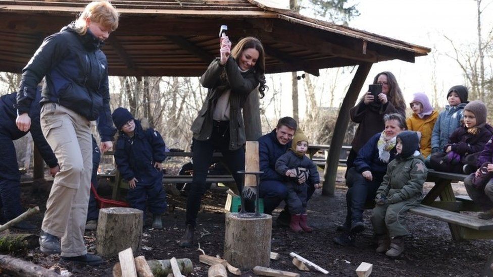 Duchess of Cambridge visits outdoor school on Denmark trip