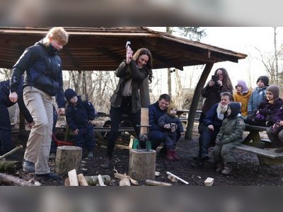 Duchess of Cambridge visits outdoor school on Denmark trip