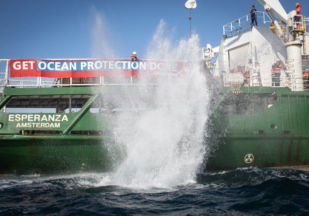 UK drops ‘absurd’ case against Greenpeace for dropping rocks in sea