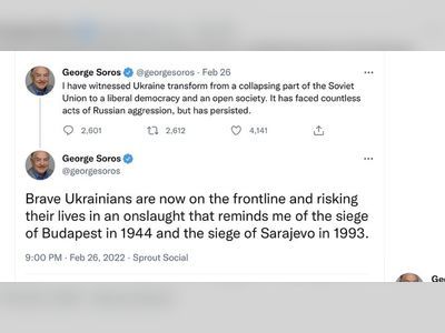 George Soros: The heroism of the Ukrainians is reminiscent of the defenders of Budapest in 1944