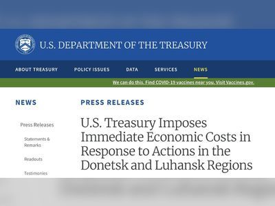 U.S. Treasury Imposes Immediate Economic Costs in Response to Actions in the Donetsk and Luhansk Regions