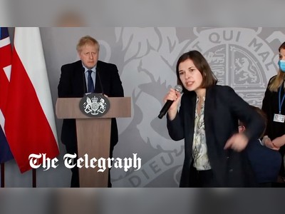 'Ukrainian children are taking the hit': Boris Johnson faces tearful plea from Ukrainian activist