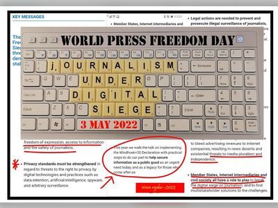WORLD PRESS FREEDOM DAY - 3 MAY 2022