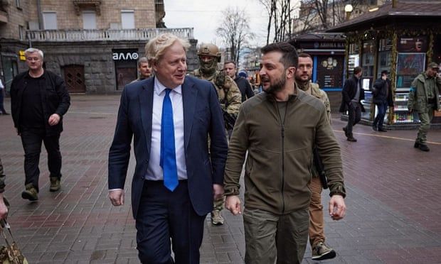Johnson’s Kyiv visit achieved little but was a symbolic win for PM and Zelenskiy