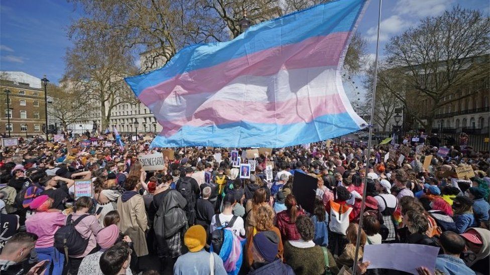 Hundreds rally in Downing Street for full ban on conversion therapy