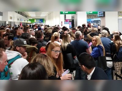 Manchester Airport: Travellers miss flights amid chaos