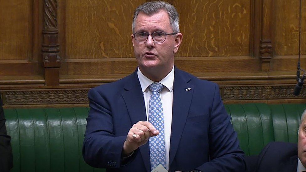 NI election 2022: DUP leader won't leave Westminster until protocol 'resolved'
