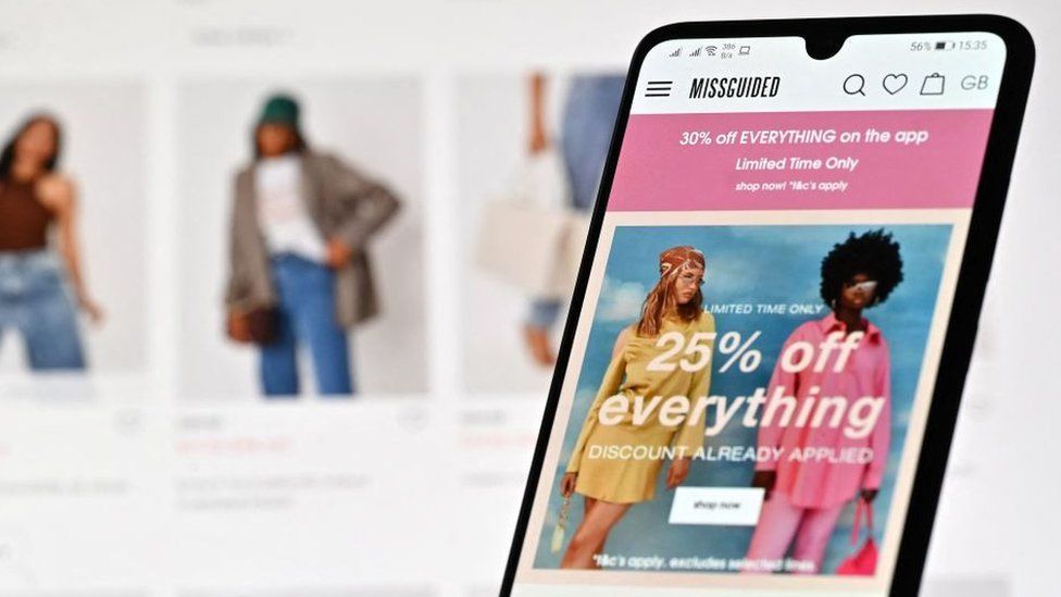 Missguided fast fashion brand in administration