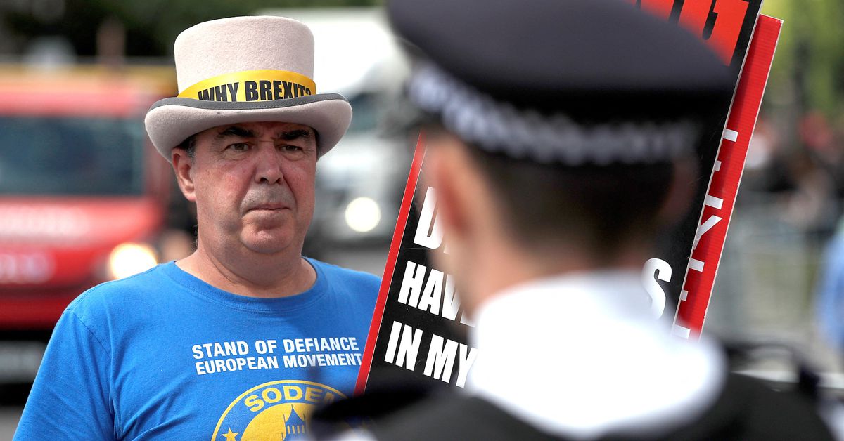 British police try to silence 'Stop Brexit' protester Steve Bray