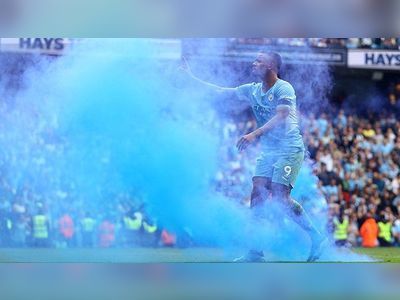 Manchester City fan banned for throwing flare in vital game