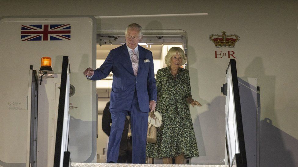 Prince Charles and Camilla arrive in Rwanda for Commonwealth meeting