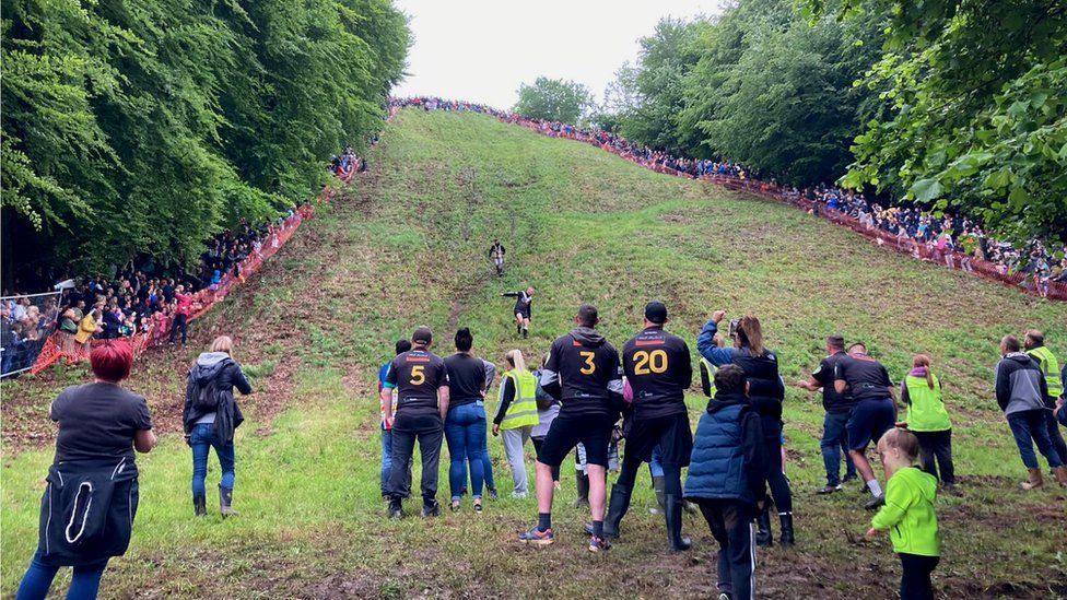 Gloucester cheese rolling returns after pandemic