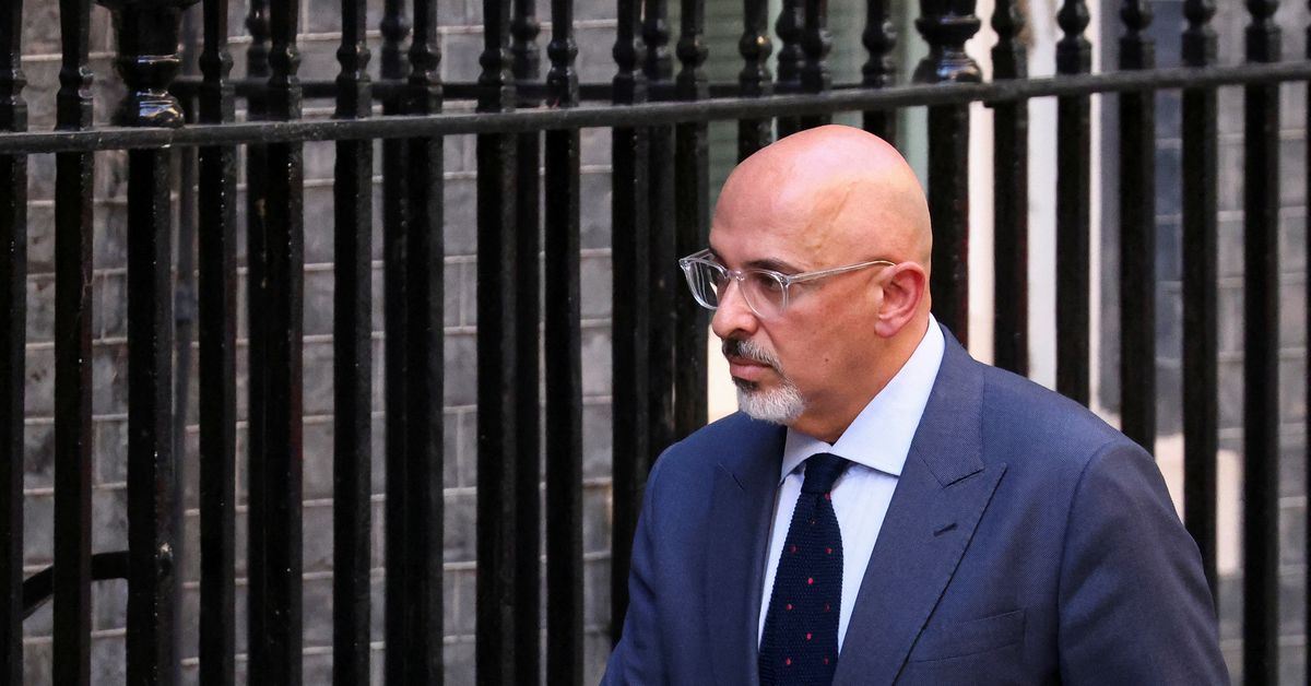 UK finance minister Zahawi enters race to succeed Boris Johnson as PM, the Evening Standard reports