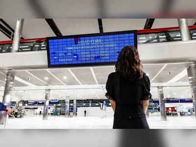 Creepy or cool? This airport flight board displays personalised info